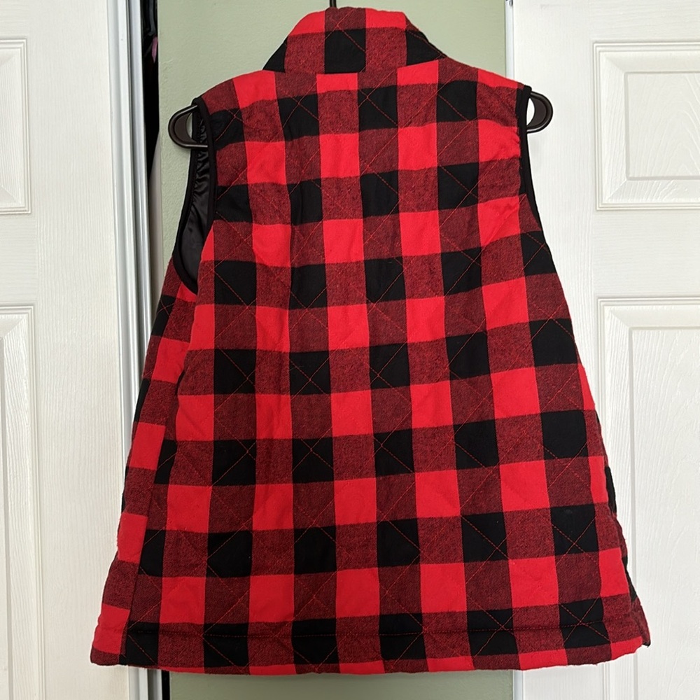 Pink Lily Women’s Winter Plaid Vest, Great Condition! Size Medium - Picture 6 of 6